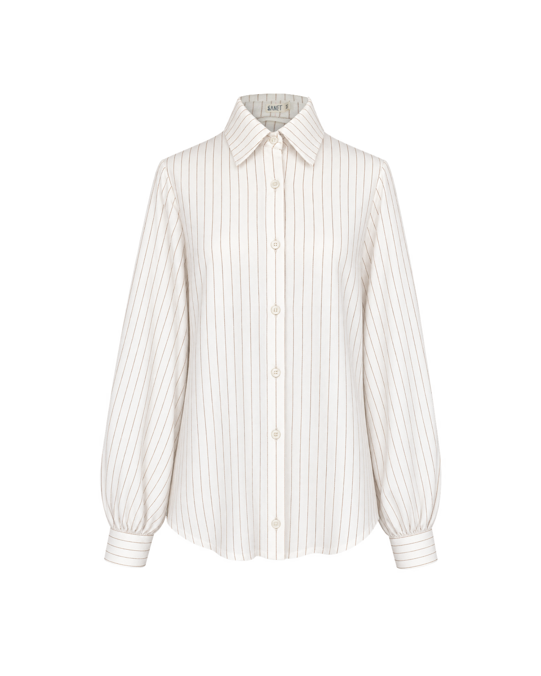 NIVA SHIRT STRIPE WHITE - Gambar 3